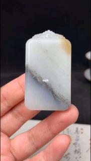 和田玉平安牌 青花料